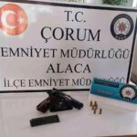 alacada trafik denetiminde ruhsatsiz silah ele gecirildi VBLPCkXV