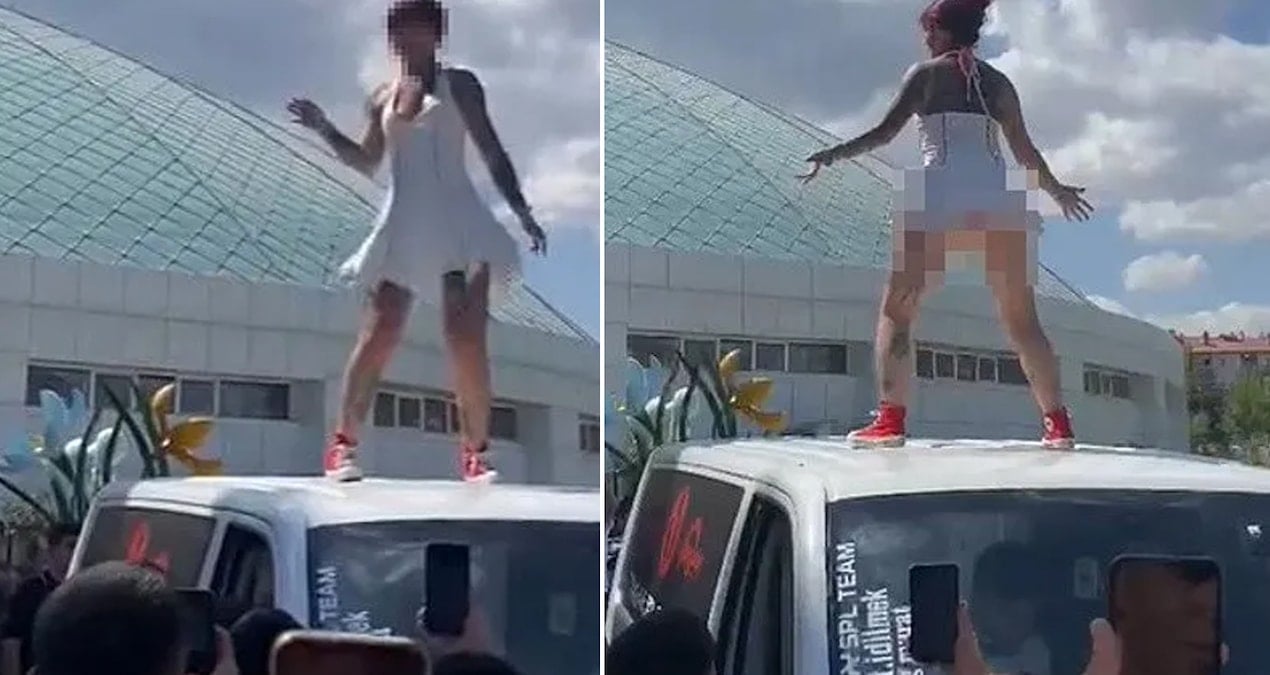 araba fuarindaki dans ortaligi karistirdi valilik sorusturma baslatti ar8dImg7