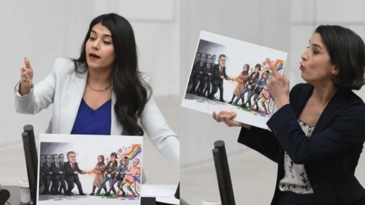 TBMM’de LGBT karikatürü gerginliği