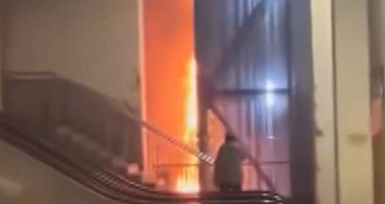 Taksim Metro İstasyonu’nda Asansör Yangını